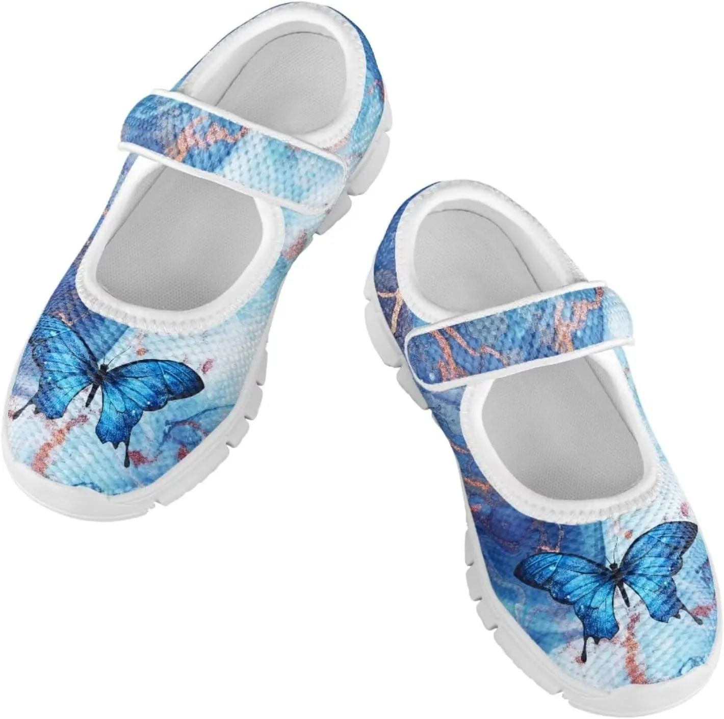 JoyLamoria Cute Axolotl Girls Flats Sneakers Pink Mary Jane Shoes Toddler and Little Girls Dress Shoes Slip on School Uniform Shoes