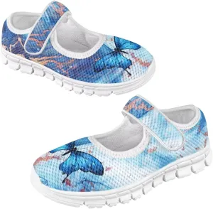 JoyLamoria Cute Axolotl Girls Flats Sneakers Pink Mary Jane Shoes Toddler and Little Girls Dress Shoes Slip on School Uniform Shoes