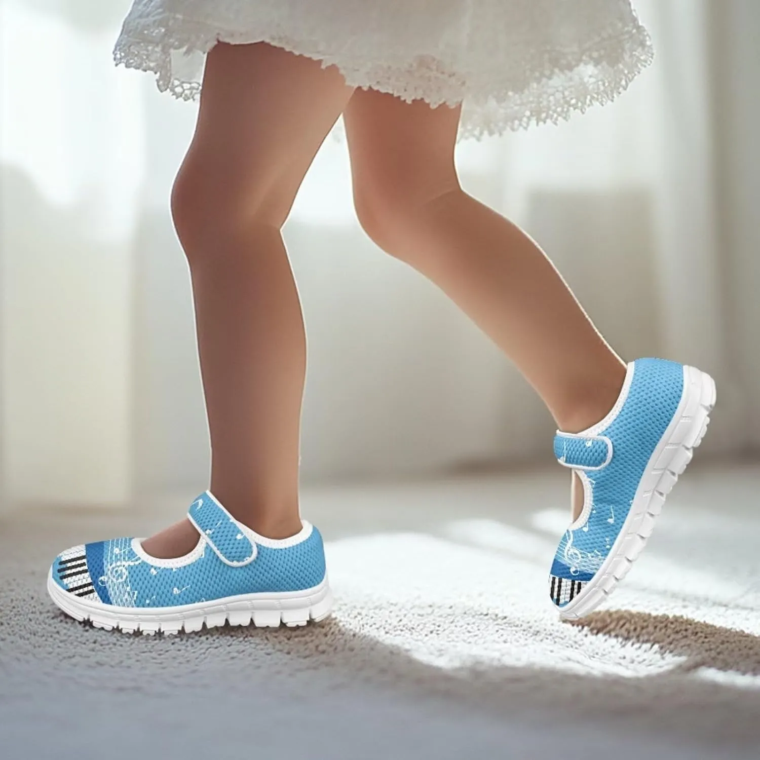 JoyLamoria Cute Axolotl Girls Flats Sneakers Pink Mary Jane Shoes Toddler and Little Girls Dress Shoes Slip on School Uniform Shoes