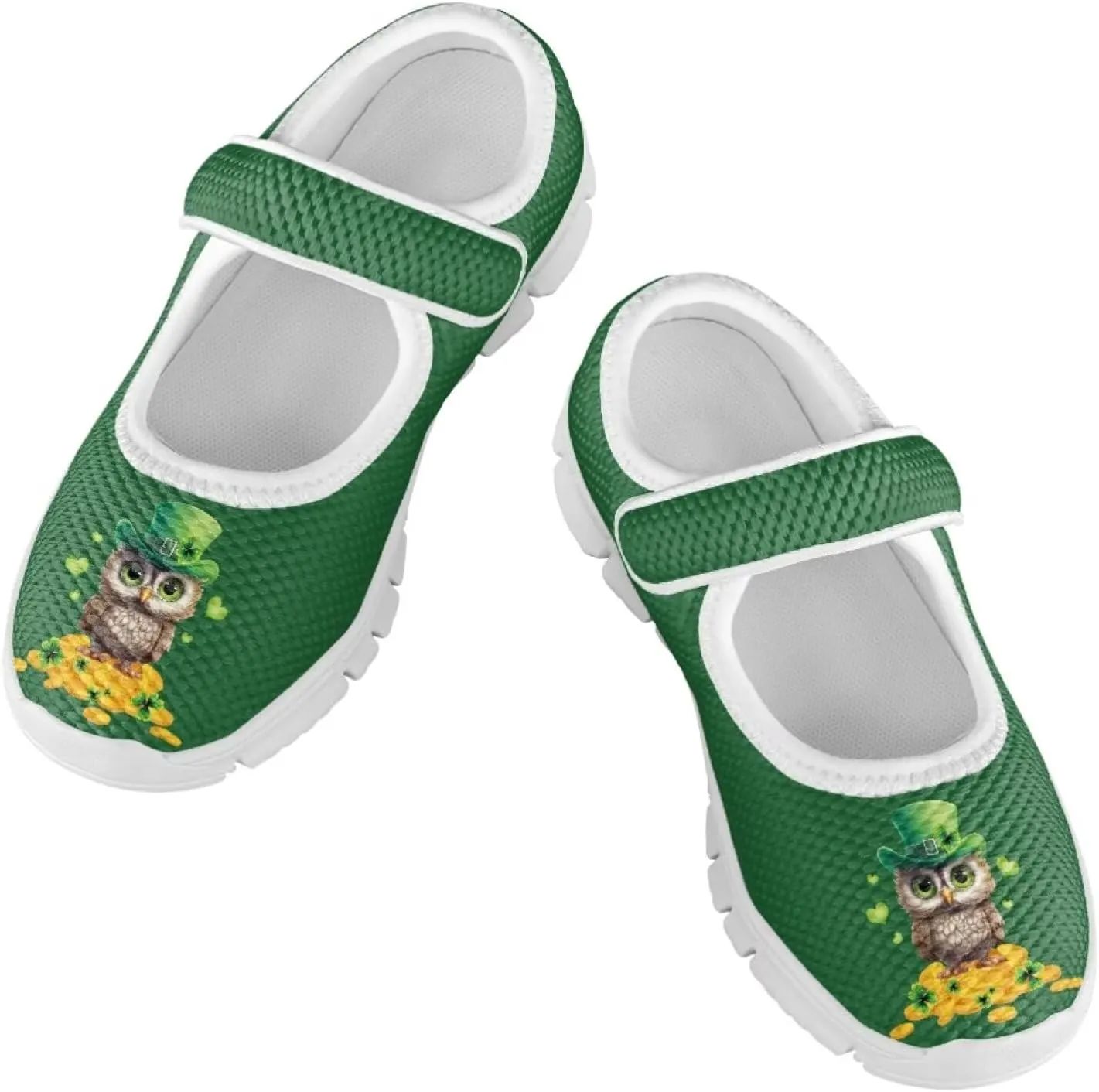 JoyLamoria Funny Axolotl Print Toddler Girls Shoes Slip on Mary Jane Shoes Prinscess Dress Flats,11-2.5