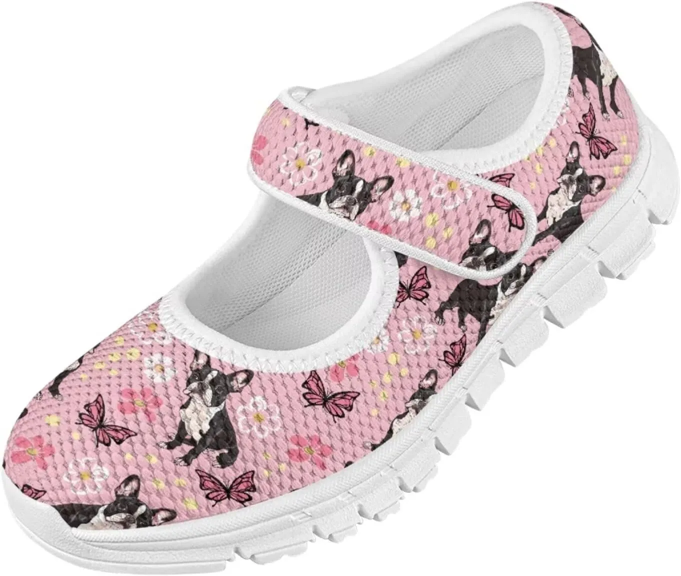 JoyLamoria Funny Axolotl Print Toddler Girls Shoes Slip on Mary Jane Shoes Prinscess Dress Flats,11-2.5