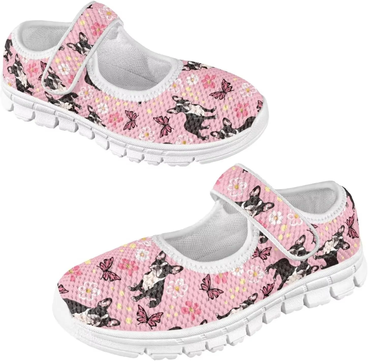 JoyLamoria Funny Axolotl Print Toddler Girls Shoes Slip on Mary Jane Shoes Prinscess Dress Flats,11-2.5