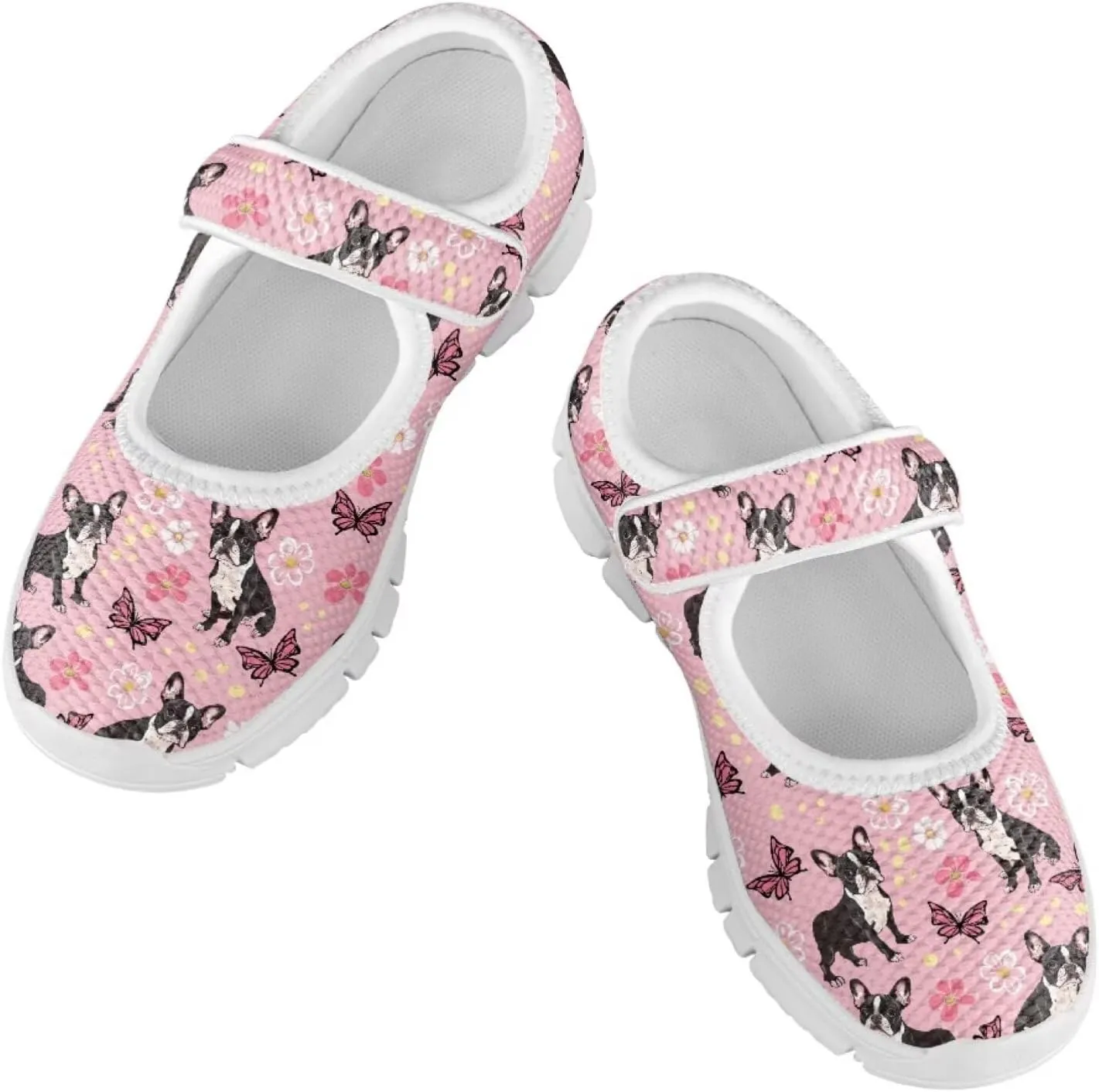 JoyLamoria Funny Axolotl Print Toddler Girls Shoes Slip on Mary Jane Shoes Prinscess Dress Flats,11-2.5