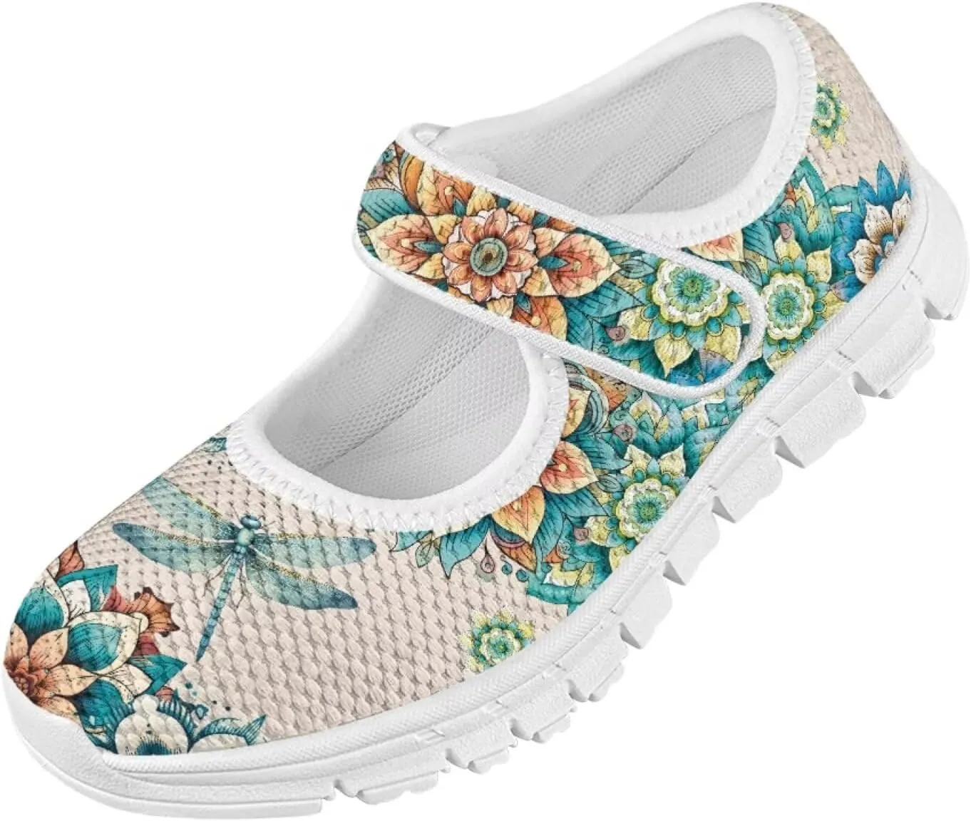 JoyLamoria Funny Axolotl Print Toddler Girls Shoes Slip on Mary Jane Shoes Prinscess Dress Flats,11-2.5