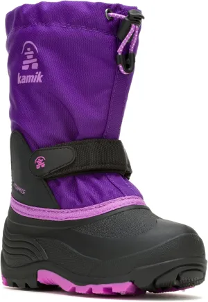 Kamik Kids Waterbug 5, Waterproof Winter Boots,Dark Olive,