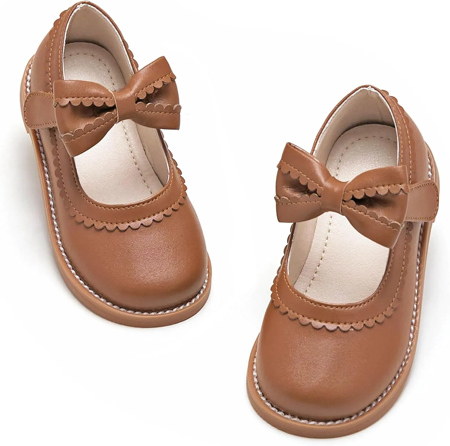 Kiderence Toddler Girls Mary Jane Dress Shoes Little Girls School Oxford Flats