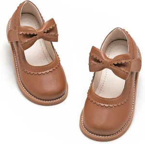 Kiderence Toddler Girls Mary Jane Dress Shoes Little Girls School Oxford Flats