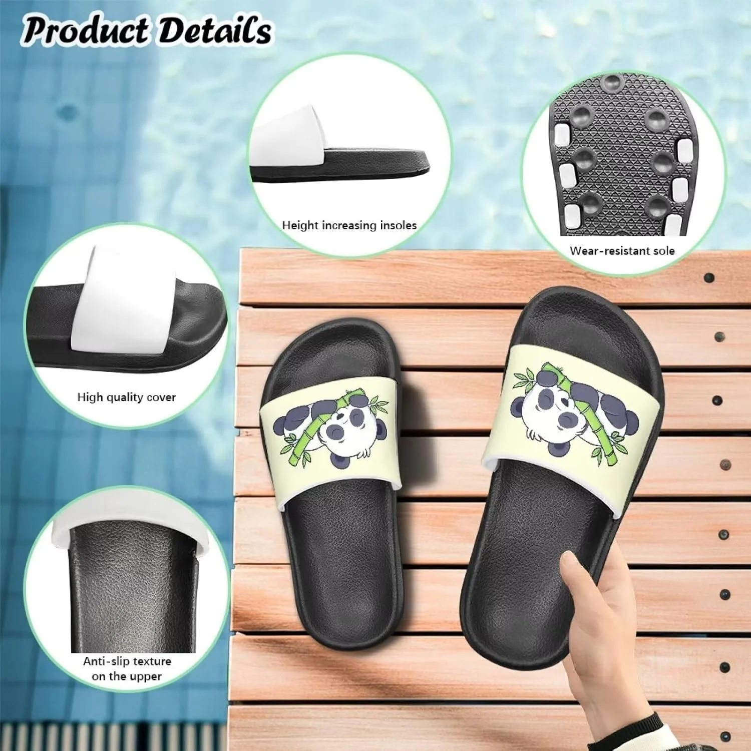 Kids Cloud Slides Girls & Boys Flip Flops Slip On Beach Sandals Youth Pool Shower Shoes EVA Summer Slippers