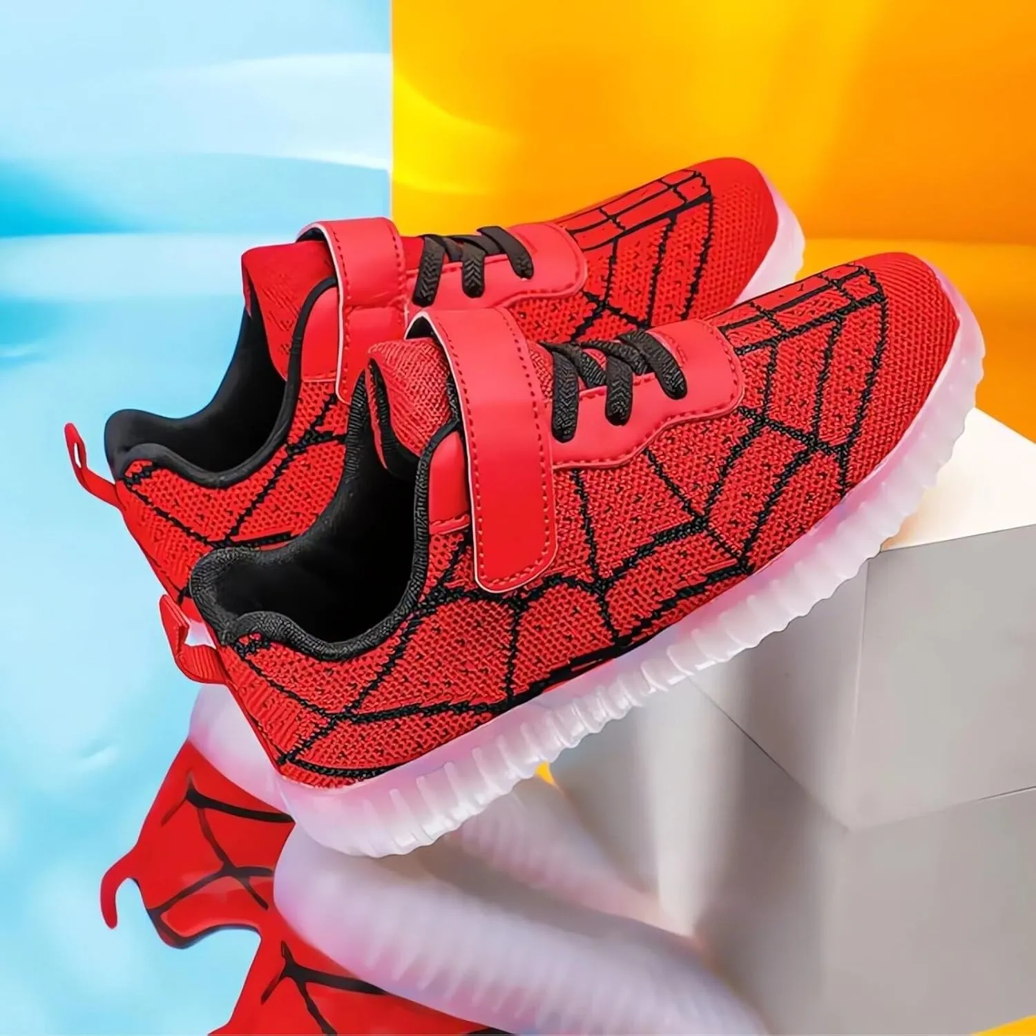 Kids LED Shoes Boys Girls Light Up Trainers Children USB Charging Flashing Sneakers Gift for Birthday Halloween Xmas