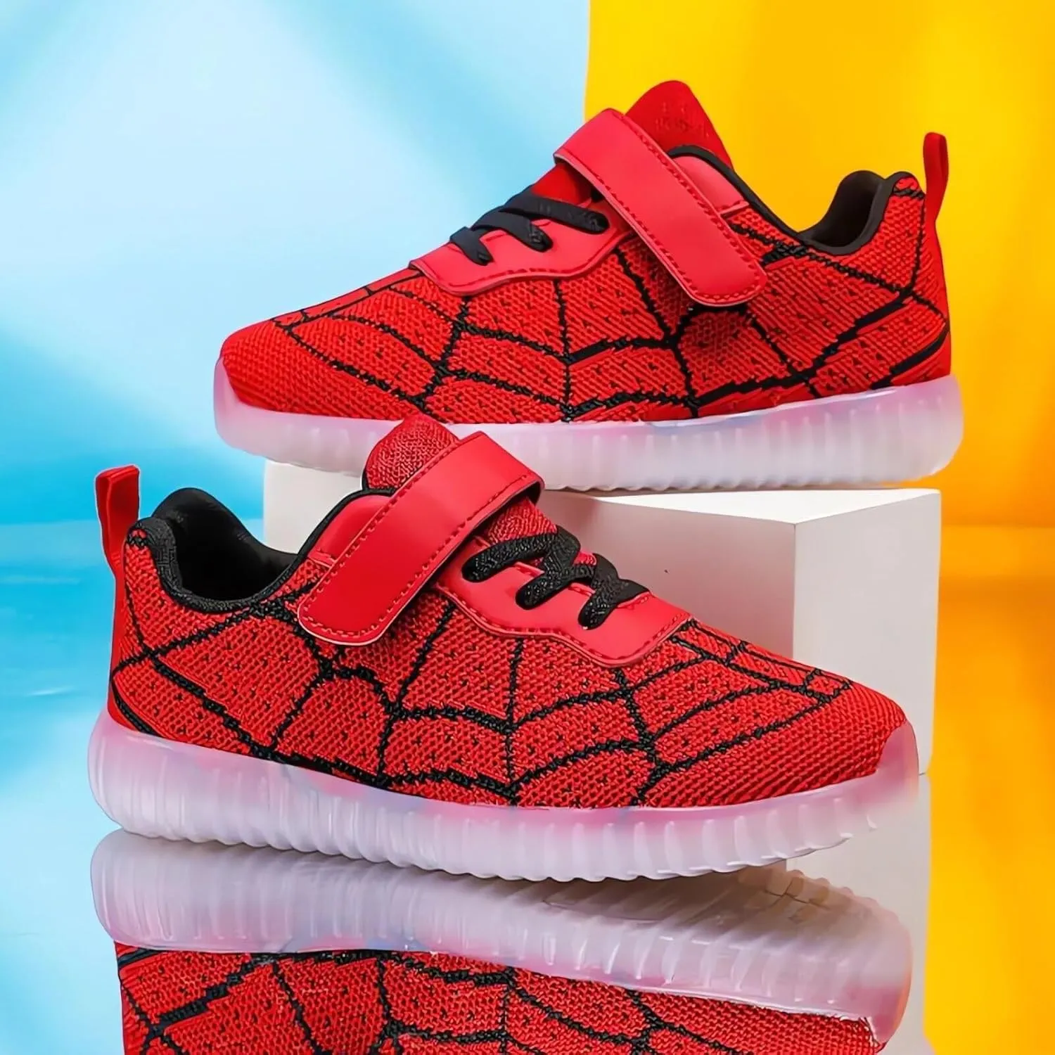 Kids LED Shoes Boys Girls Light Up Trainers Children USB Charging Flashing Sneakers Gift for Birthday Halloween Xmas