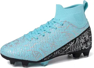 Kids Soccer Cleats Boys Girls Football Cleats Turf Soccer Shoes AG/FG