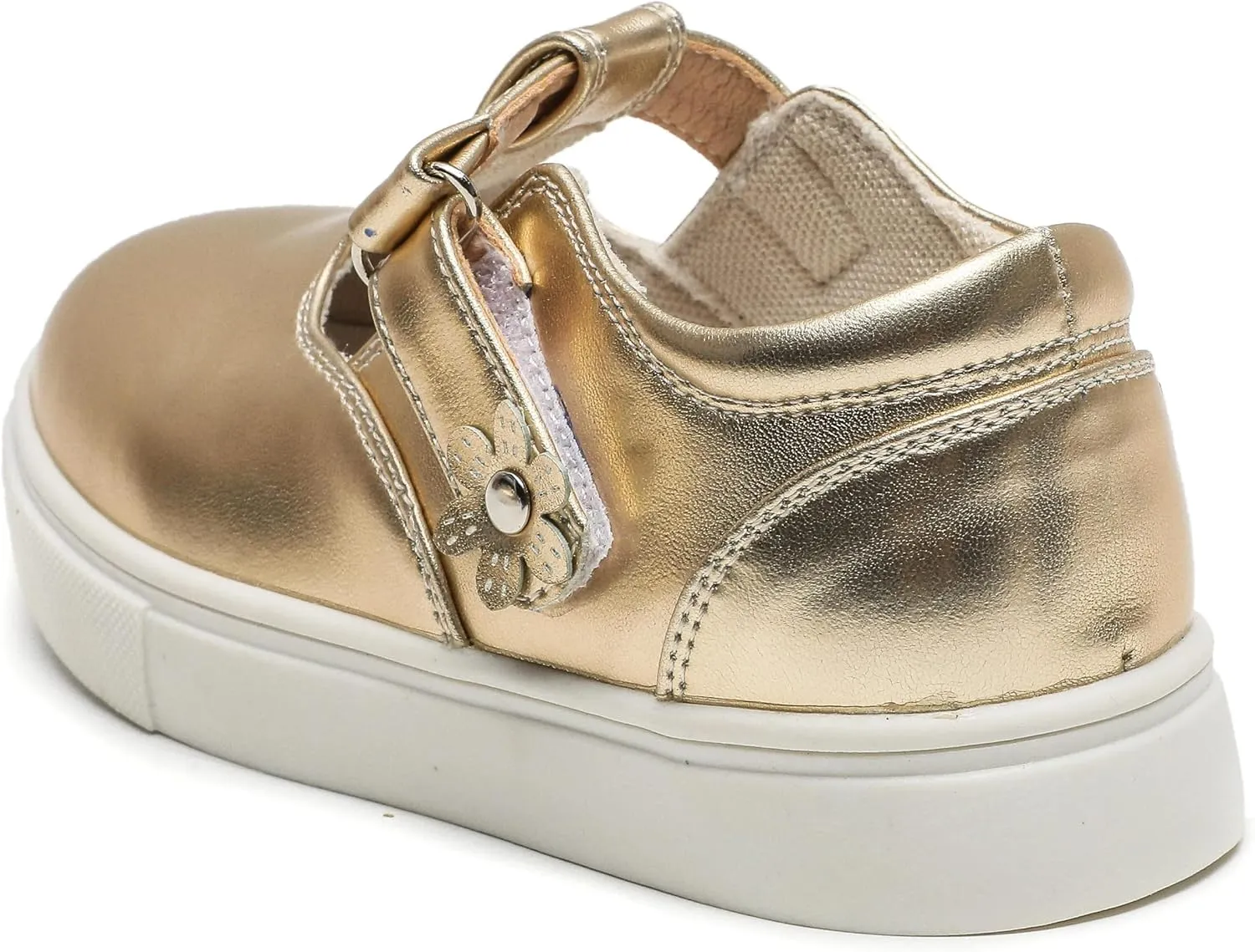 kkdom Toddler/Little Kid/Girls T-Strap Mary Jane Sneaker