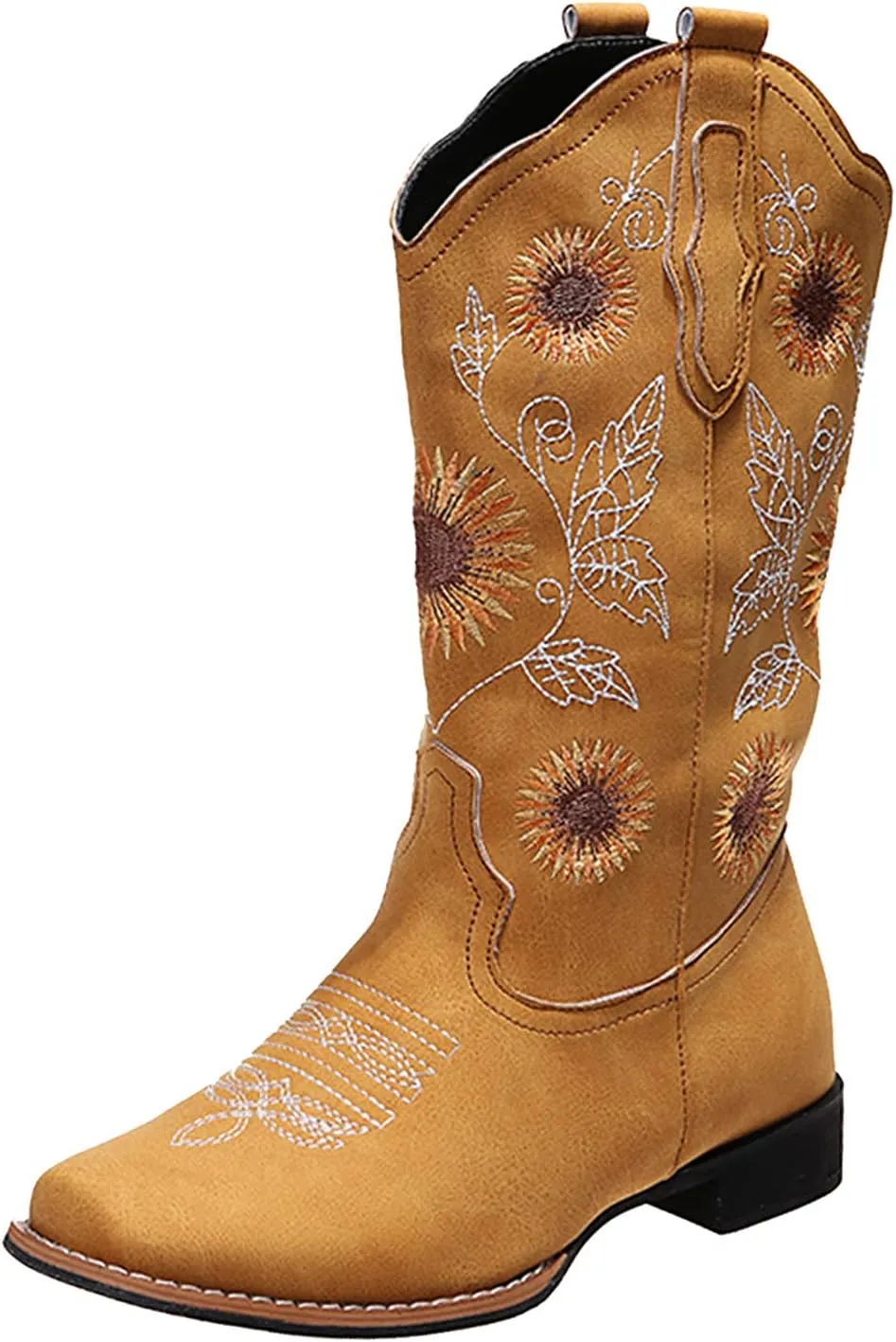Knee High Boots Flat Leather Women White Winter Snow Boots Fur Lined Warm Ankle Tall Black Western Boots Wide Calf Tall Black Dress Boots Wide Calf Heeled Brown Boots Knee Length