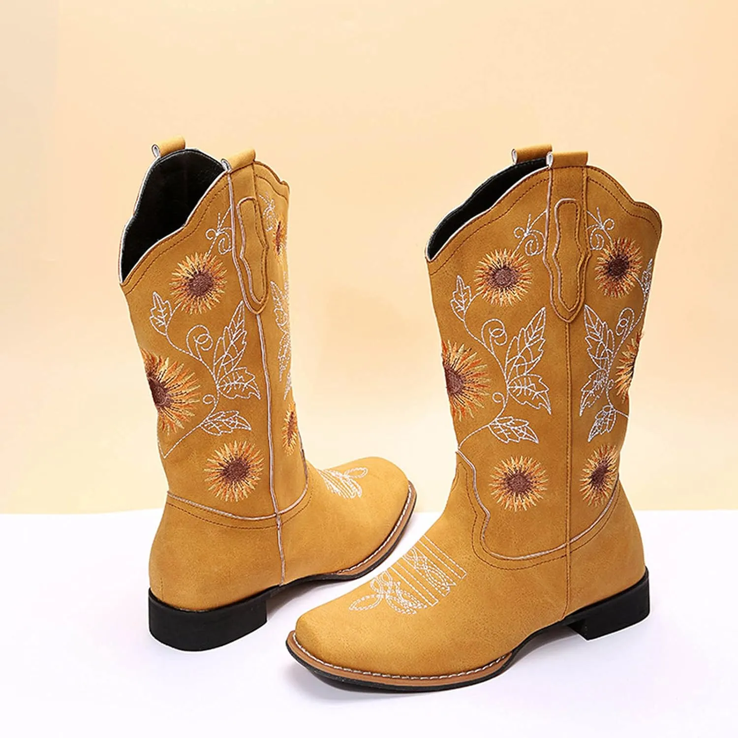 Knee High Boots Flat Leather Women White Winter Snow Boots Fur Lined Warm Ankle Tall Black Western Boots Wide Calf Tall Black Dress Boots Wide Calf Heeled Brown Boots Knee Length