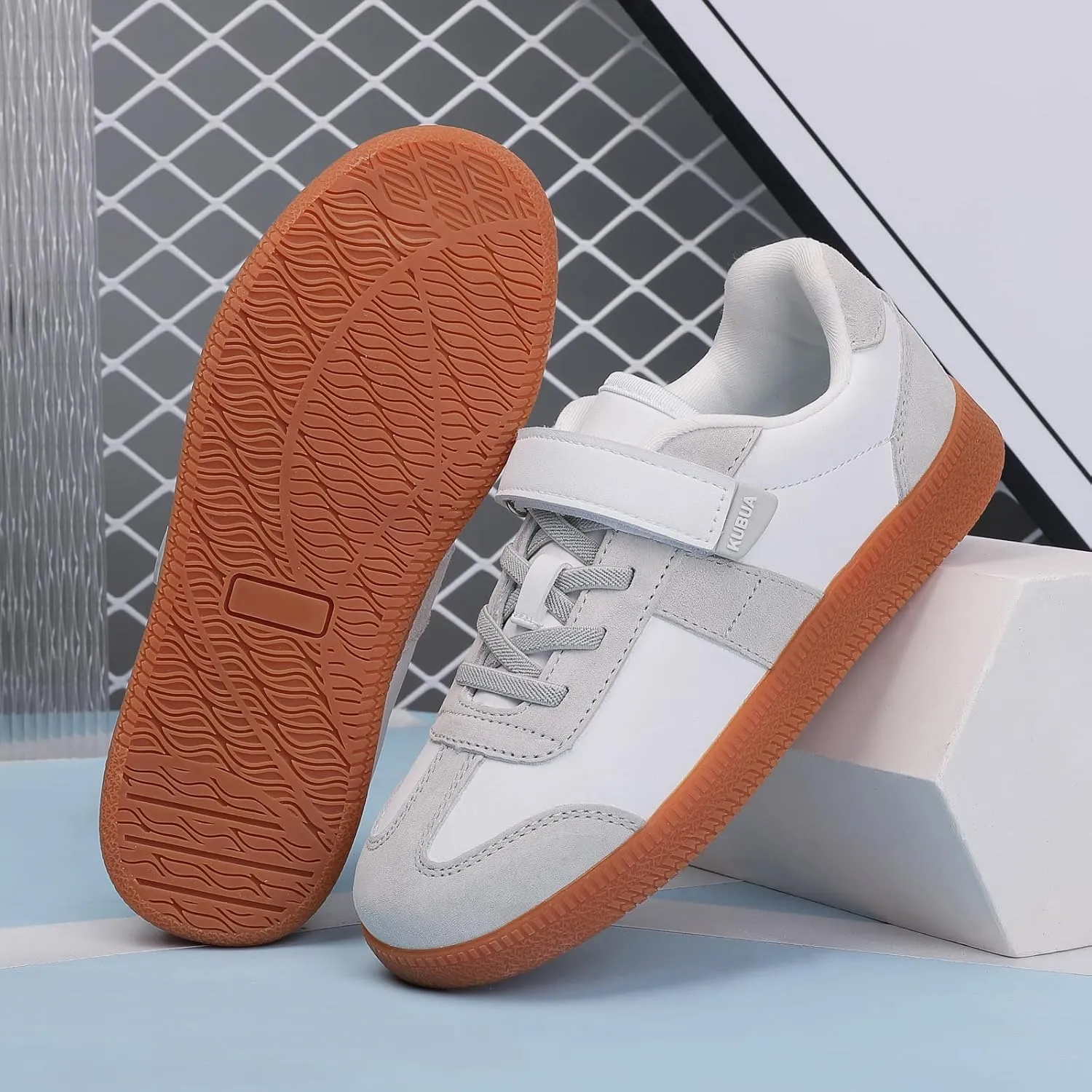 KUBUA Kids Sneakers Boys Girls Skate Shoes Lightweight Casual Shoes