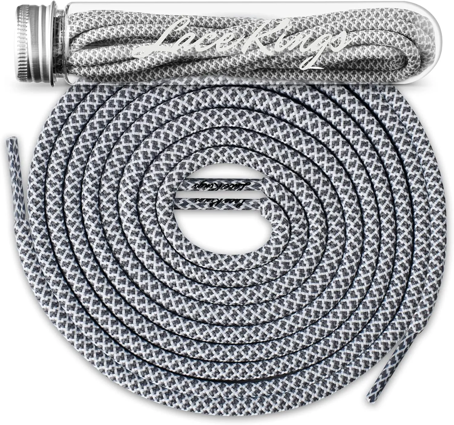 Lace Kings Round Rope Shoelaces - 2 Pack (Red) - 1.25" W x 6.25" L x 1.25" H