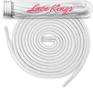 Lace Kings Round Rope Shoelaces - 2 Pack (Red) - 1.25" W x 6.25" L x 1.25" H