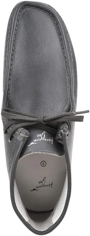 LIBERTYZENO Mens Moccasin Toe Desert Boots Genuine Leather Adults Lace Up Casual Chukka Boot Shoes for Prom Graduation