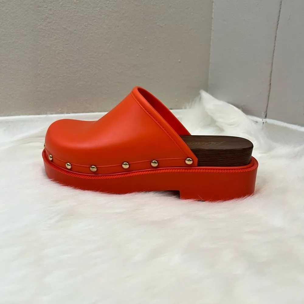 Liliana Women Jelly Closed toe Mule slide platform sandals (Runs Small)