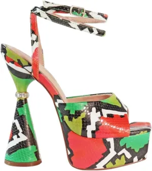 Liliana Women's Platform Chunky Heel Wrap Around Tie Up Ankle Straps Sandals