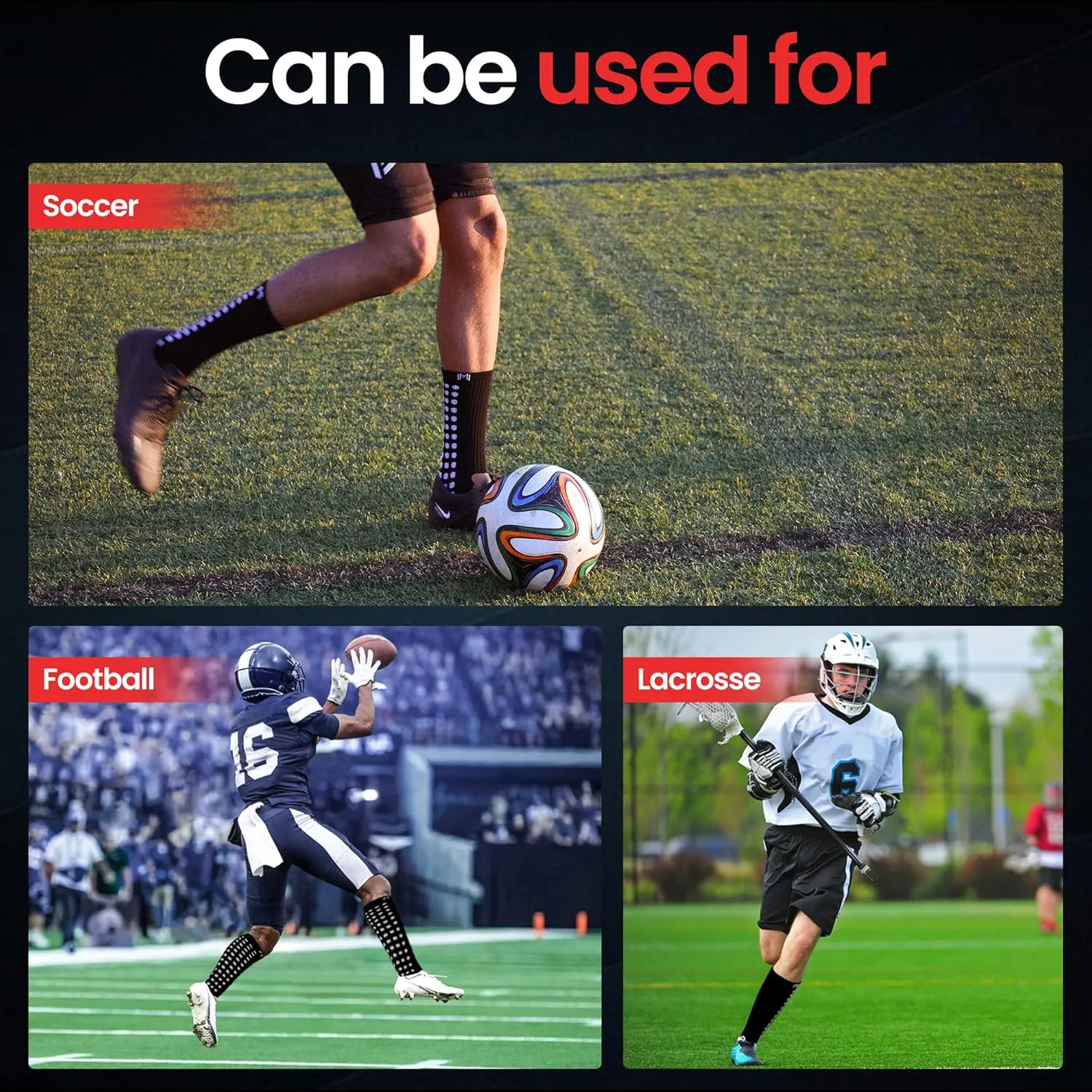 Lite - Protective Athletic Grip Sock with Metatarsal Padding Foot Protection, Anti-Slip Grip Pads, Non Slip Socks