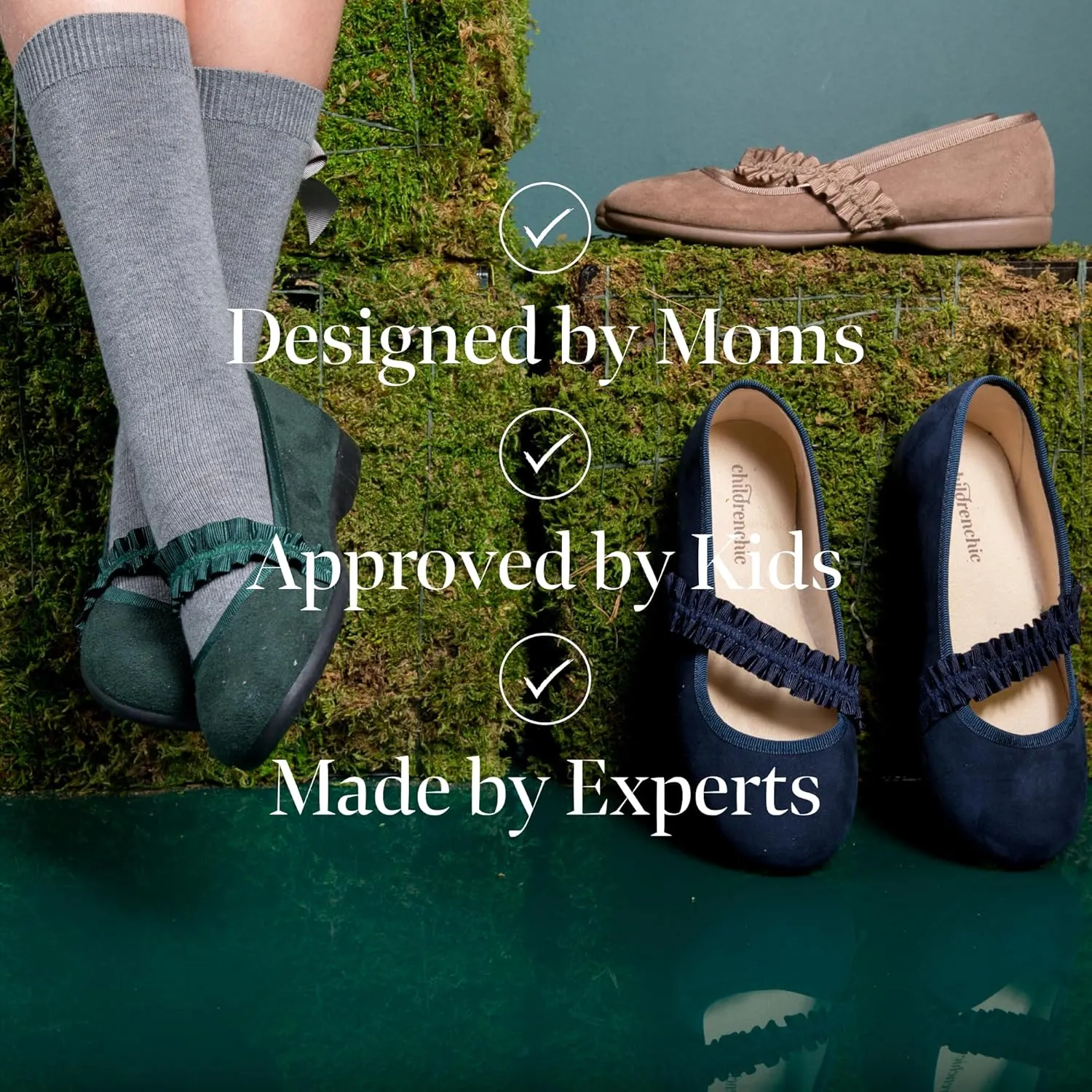 Mary Jane Shoes for Girls – Classic & Comfortable Dress Shoes for Toddlers & Kids – Perfect Flats for School, Play, and Special Occasions (Suede Elastic)