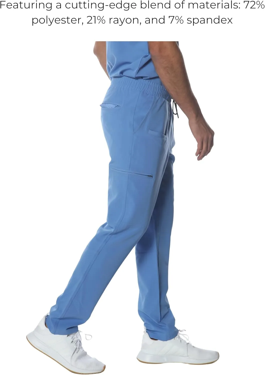 Members Only Men's Hampton Open Bottom Scrub | Mens Scrub Pants | Jogger Scrubs for Men | Men's Medical Scrub Pants