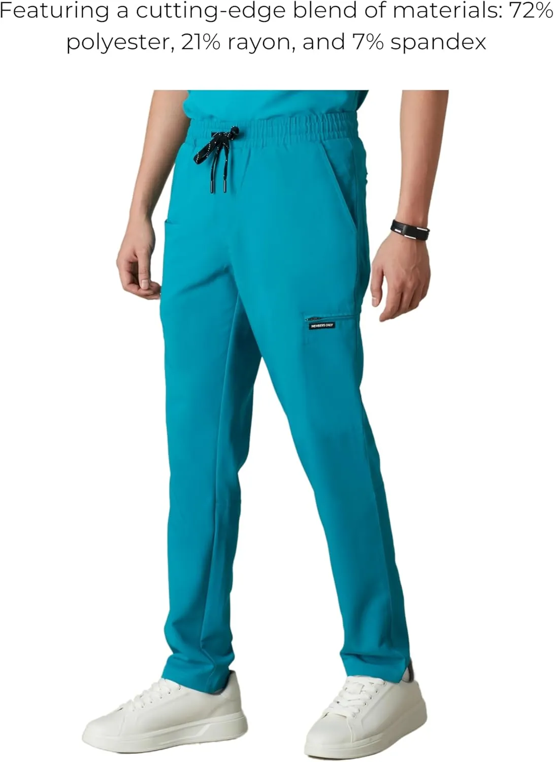Members Only Men's Hampton Open Bottom Scrub | Mens Scrub Pants | Jogger Scrubs for Men | Men's Medical Scrub Pants