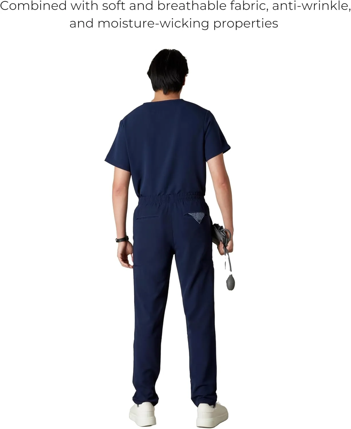 Members Only Men's Hampton Open Bottom Scrub | Mens Scrub Pants | Jogger Scrubs for Men | Men's Medical Scrub Pants