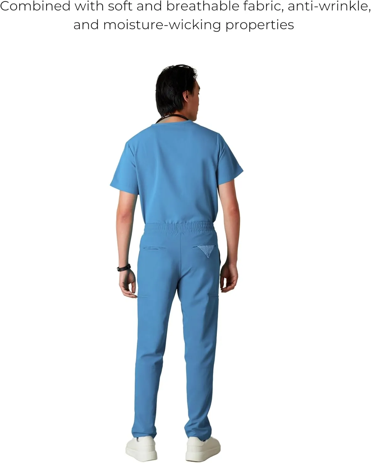 Members Only Men's Hampton Open Bottom Scrub | Mens Scrub Pants | Jogger Scrubs for Men | Men's Medical Scrub Pants