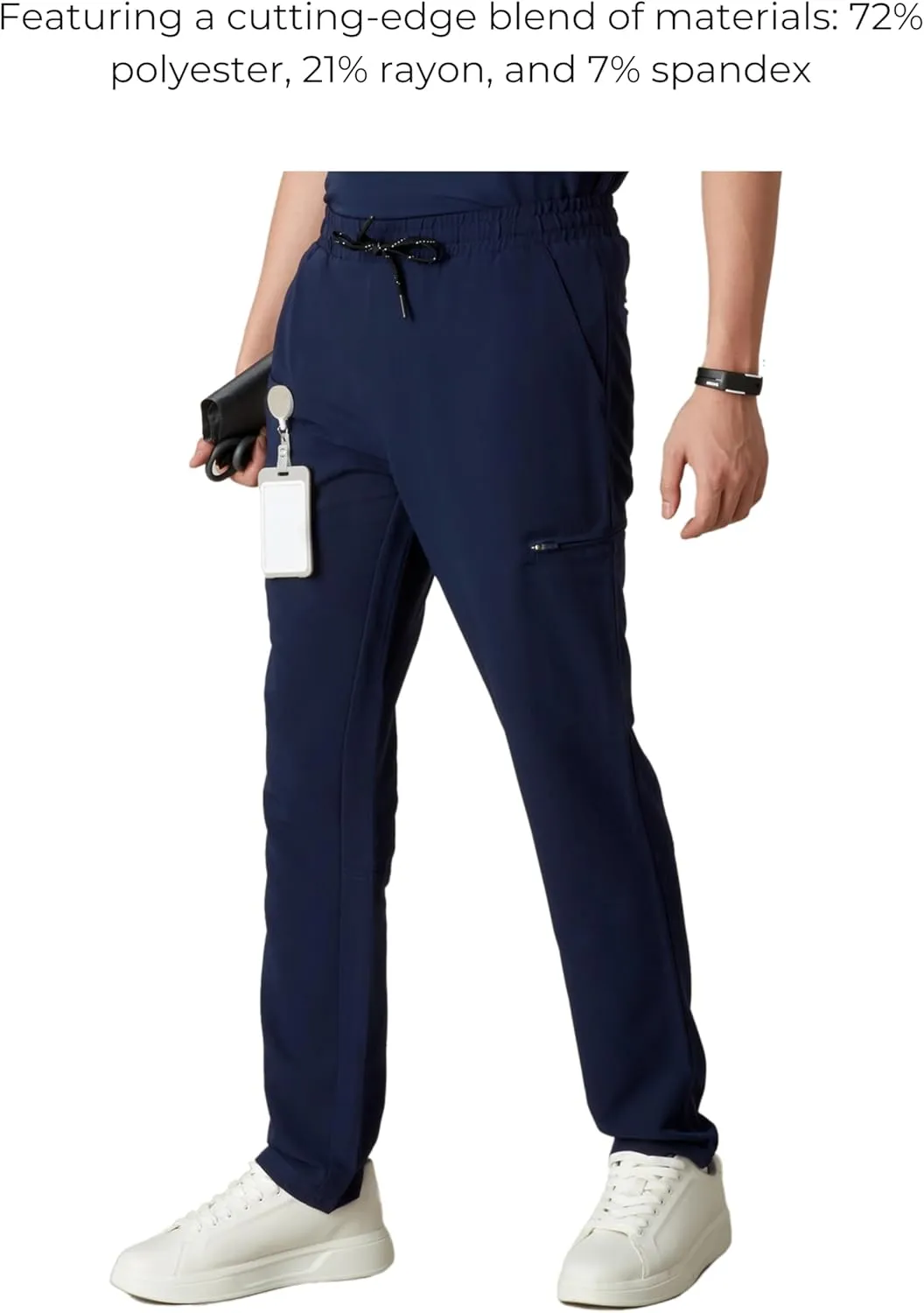 Members Only Men's Hampton Open Bottom Scrub | Mens Scrub Pants | Jogger Scrubs for Men | Men's Medical Scrub Pants