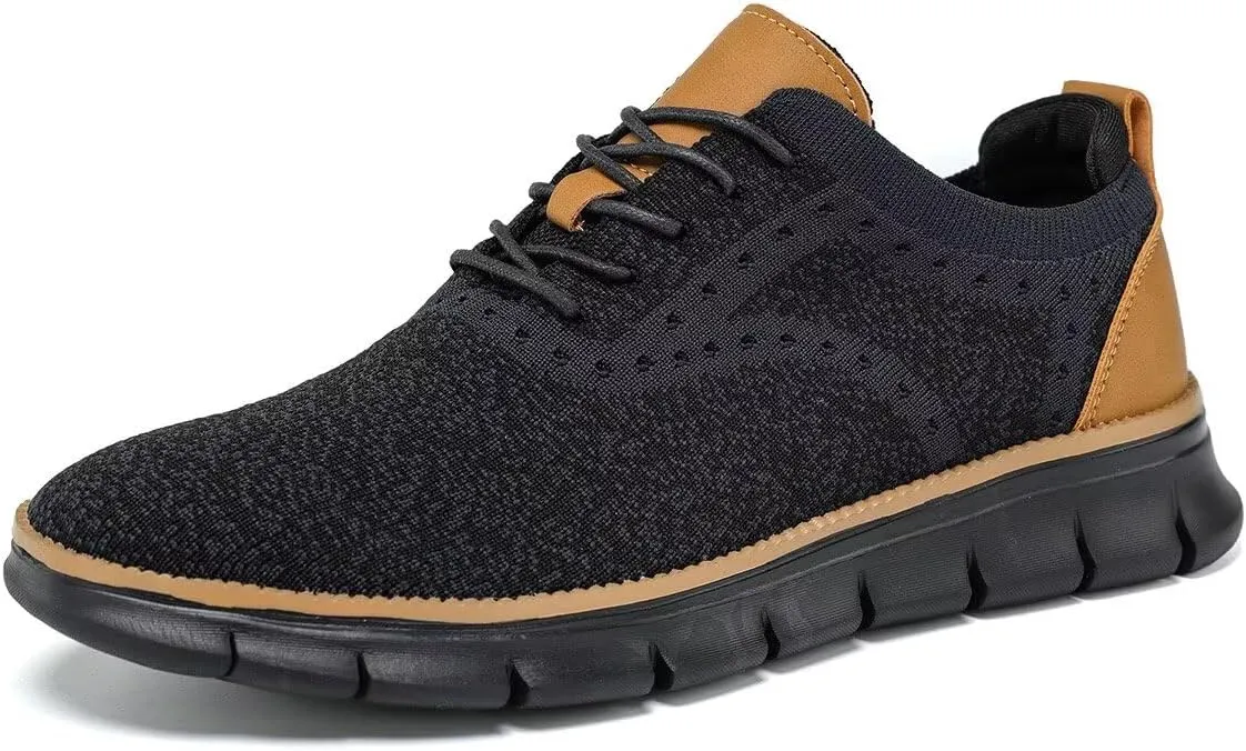 Men's Mesh Sneakers Oxfords Lace-Up Lightweight Casual Walking Shoes Dress Shoes Fashion Sneakers Walking Shoes