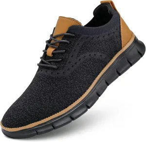 Men's Mesh Sneakers Oxfords Lace-Up Lightweight Casual Walking Shoes Dress Shoes Fashion Sneakers Walking Shoes