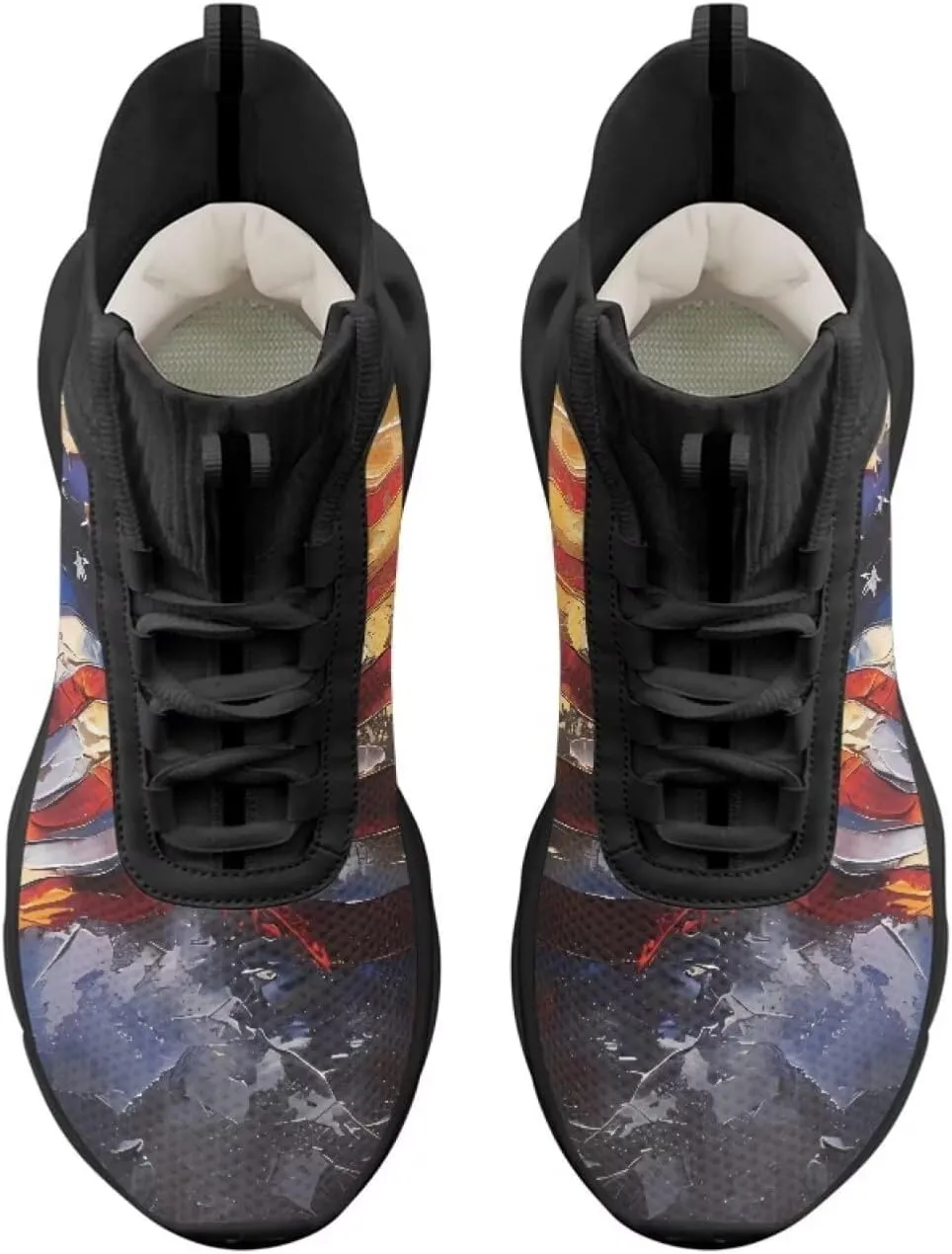 Men's Shoes High Top Blade Shoes Non Slip Athletic Sneakers for Running, Fitness