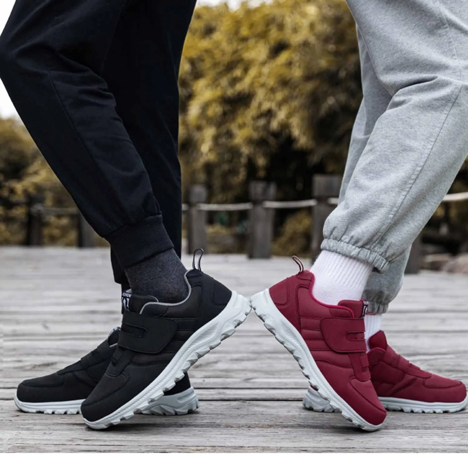 Mens Slip on Sneakers Comfortable Breathable Lightweight Casual Sneaker Non Slip Hook Loop Walking Sport Shoes Orthopedic Walking Shoes