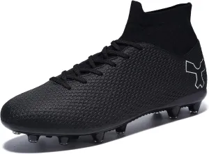 Men's Soccer Cleats Football Cleats for Mens Big Boys High-Top Spikes Shoes for Youth Professional Training Turf Indoor Outdoor Sneaker