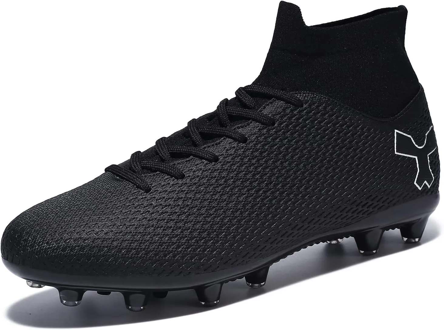 Men's Soccer Cleats Football Cleats for Mens Big Boys High-Top Spikes Shoes for Youth Professional Training Turf Indoor Outdoor Sneaker