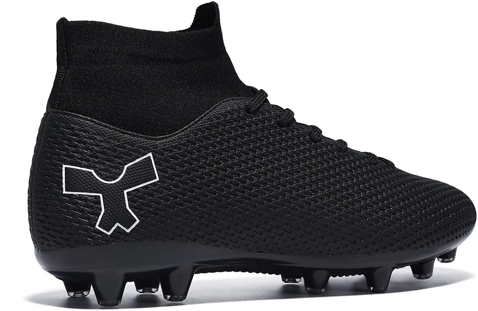 Men's Soccer Cleats Football Cleats for Mens Big Boys High-Top Spikes Shoes for Youth Professional Training Turf Indoor Outdoor Sneaker