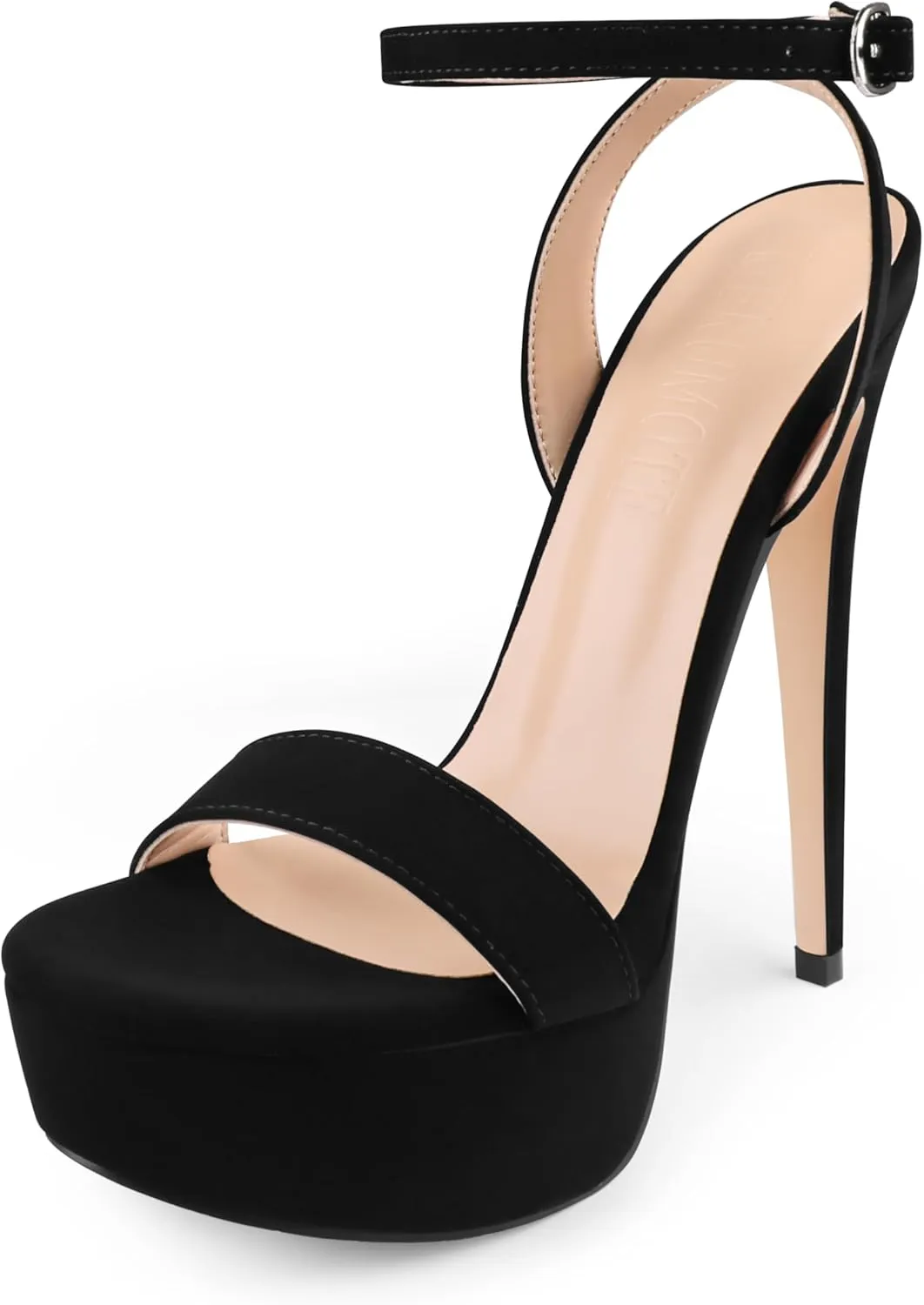 MERUMOTE Women's Platform Heels Sky High Heel Sandals Party Bridal Evening Shoes