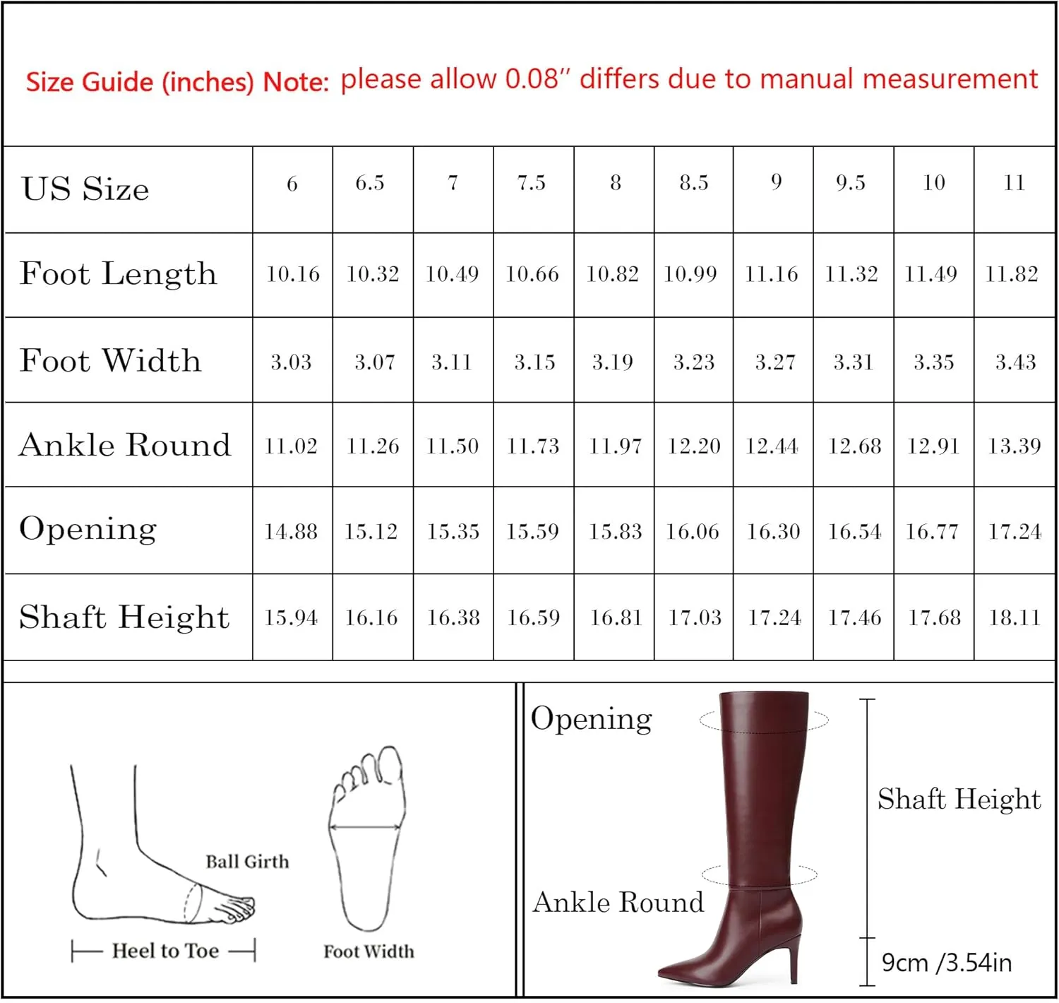 Modatope Knee High Boots Women Pointed Toe Tall Boots Stiletto High Heel Long Boots Side Zipper Dress Fashion Boots Shoes