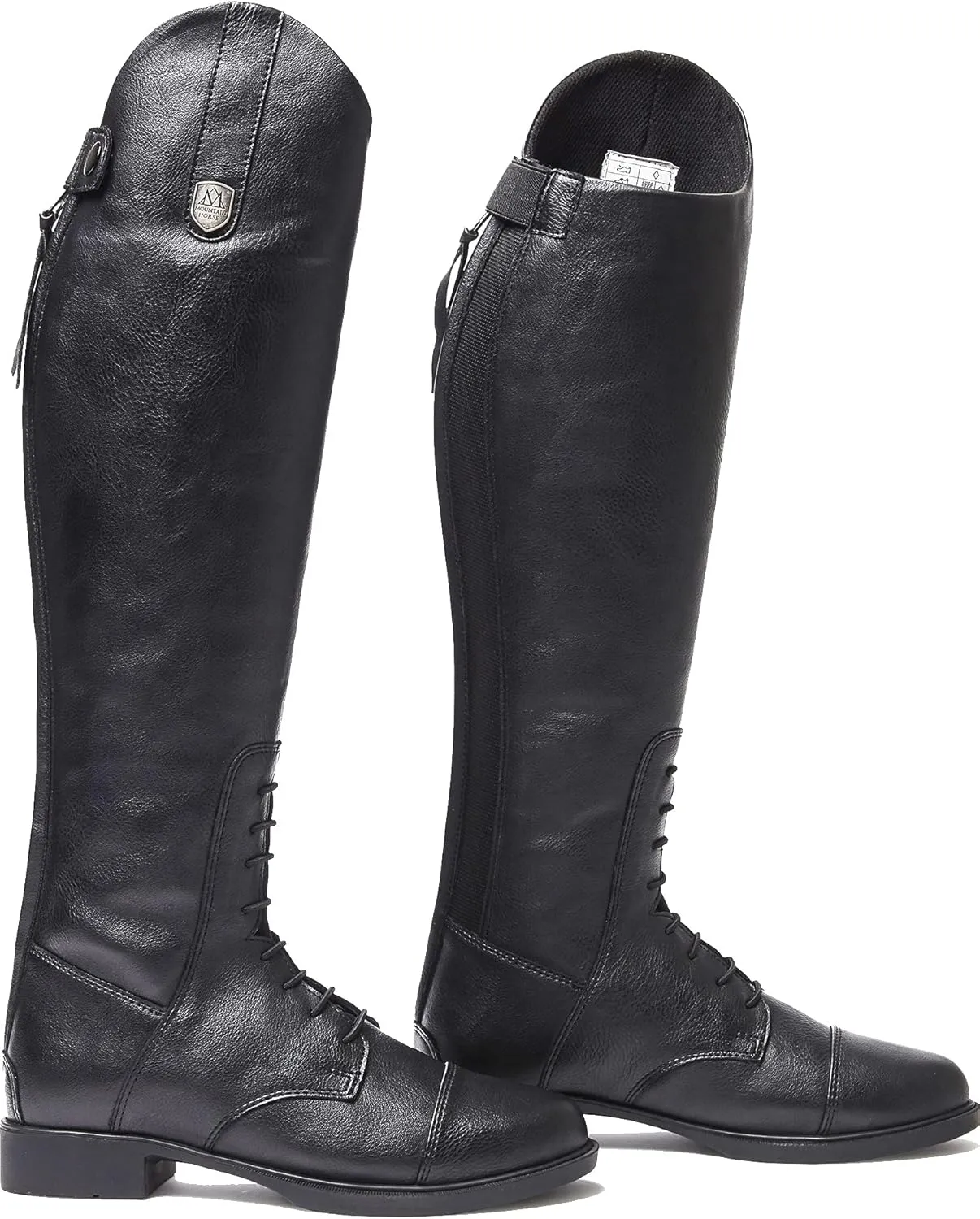 Mountain Horse Junior Veganza Long Riding Boots - Black, Women's, Size 38 (EU 39), Regular/Regular