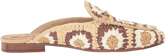 Multi On Massive bargain Slip Toe Dress Sam Round Flat Mules Edelman Compact Linnie Fashion Summer Shoes