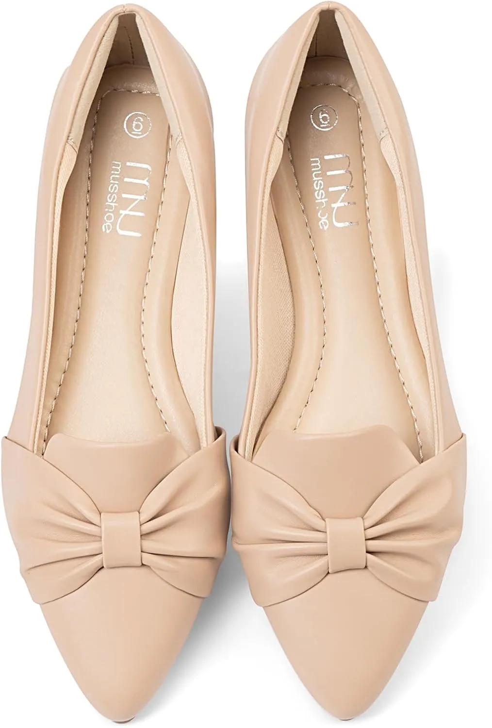 MUSSHOE Flat Shoes Women Comfortable Slip on Women's Flats Dress Shoes for Women