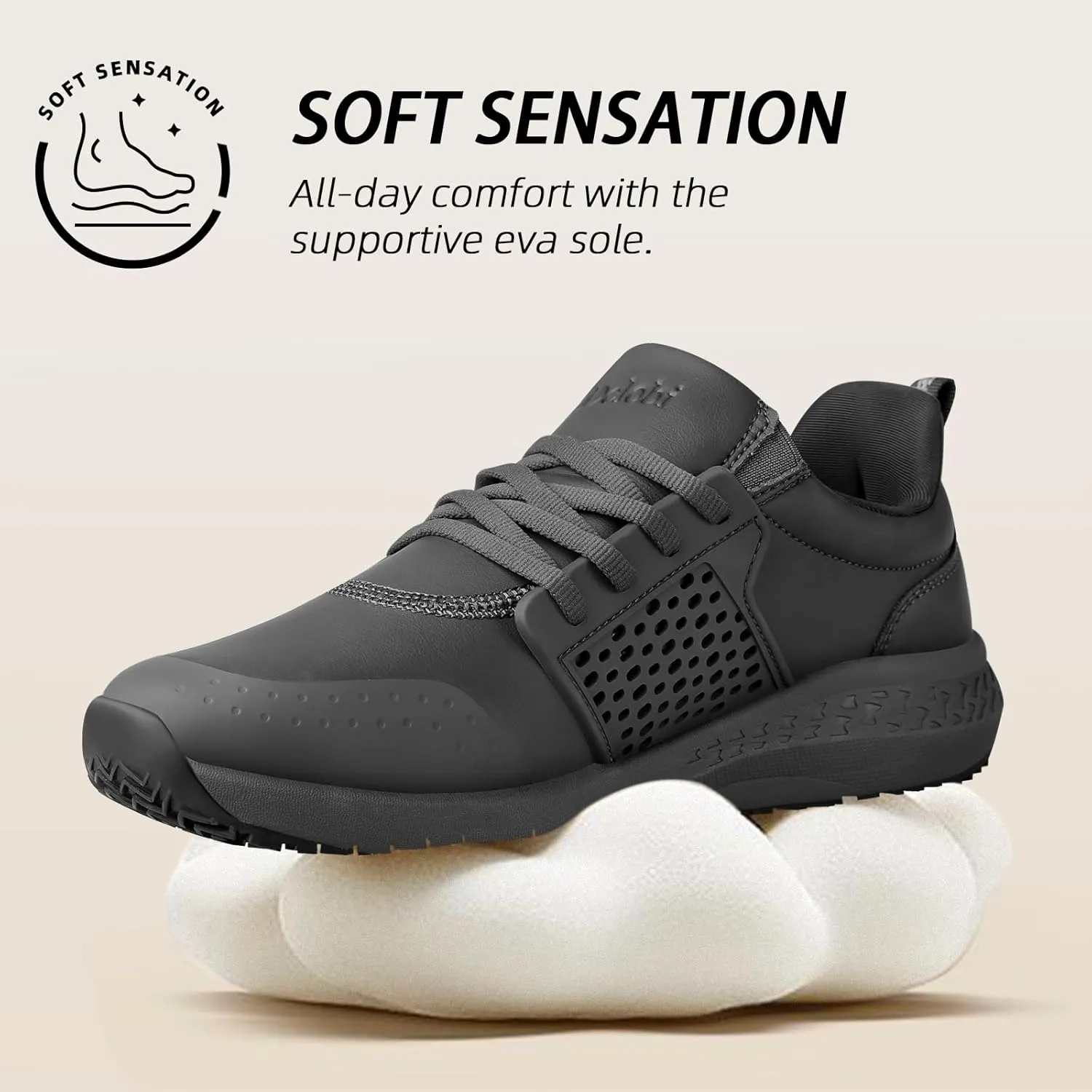 Non Slip Work Shoes for Men Slip Resistant Kitchen Shoe Waterproof Restaurant Chef Sneakers Food Service Hospital