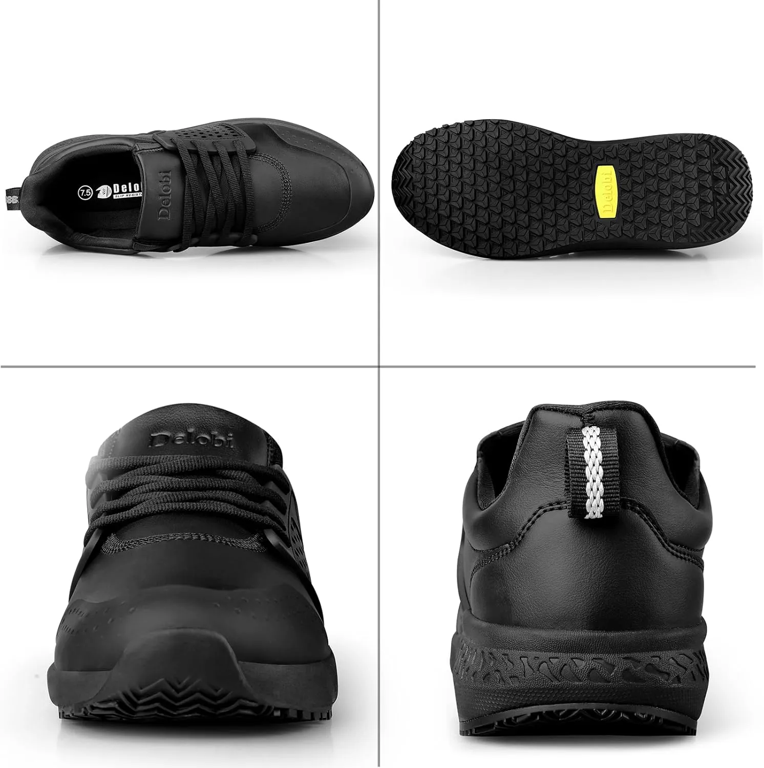 Non Slip Work Shoes for Men Slip Resistant Kitchen Shoe Waterproof Restaurant Chef Sneakers Food Service Hospital