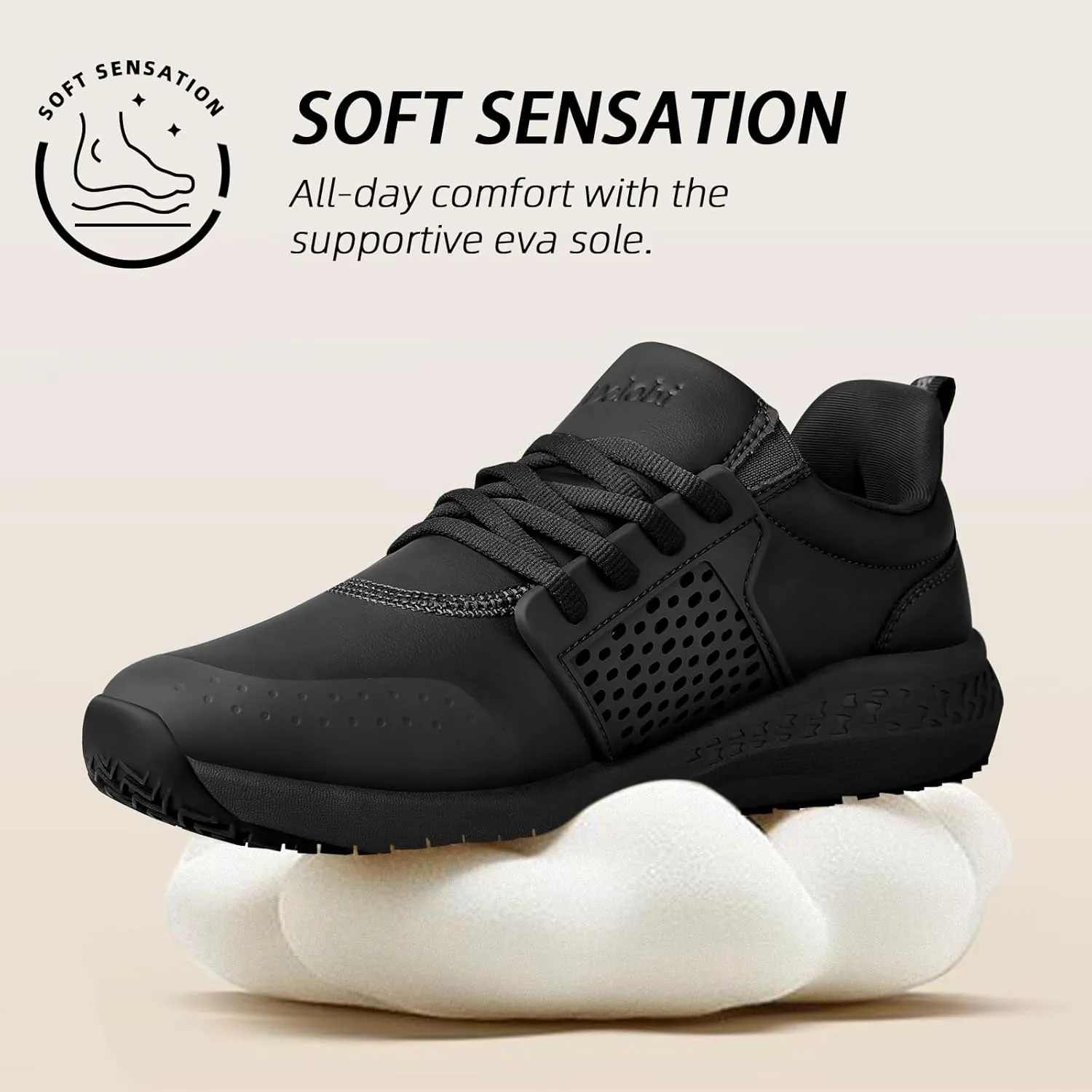 Non Slip Work Shoes for Men Slip Resistant Kitchen Shoe Waterproof Restaurant Chef Sneakers Food Service Hospital