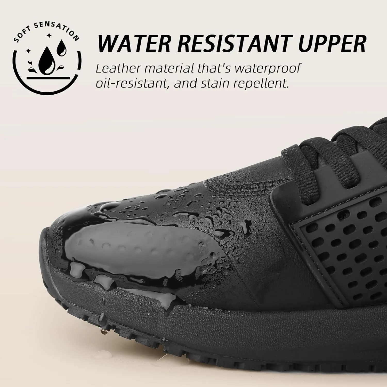 Non Slip Work Shoes for Men Slip Resistant Kitchen Shoe Waterproof Restaurant Chef Sneakers Food Service Hospital