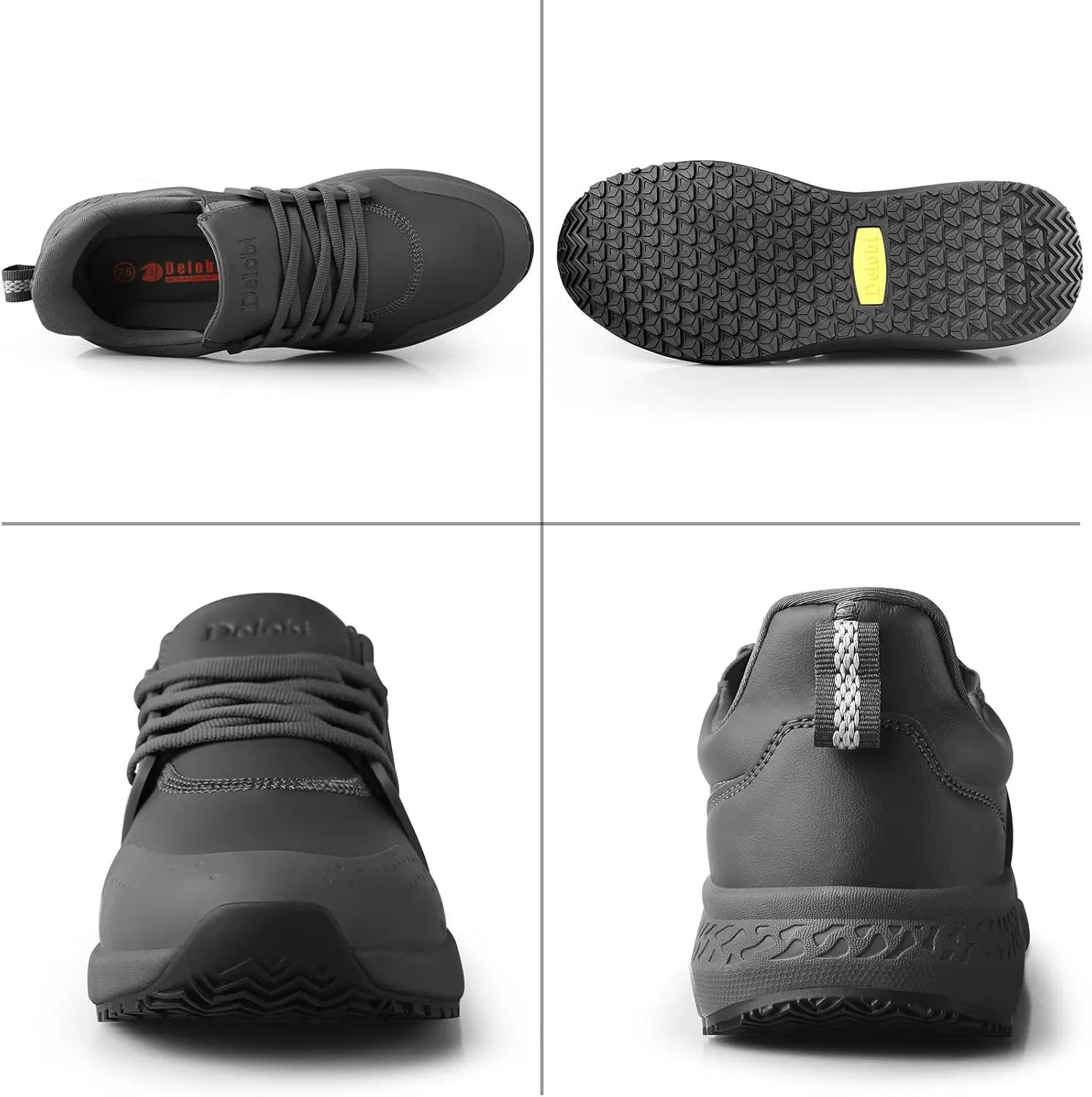 Non Slip Work Shoes for Men Slip Resistant Kitchen Shoe Waterproof Restaurant Chef Sneakers Food Service Hospital