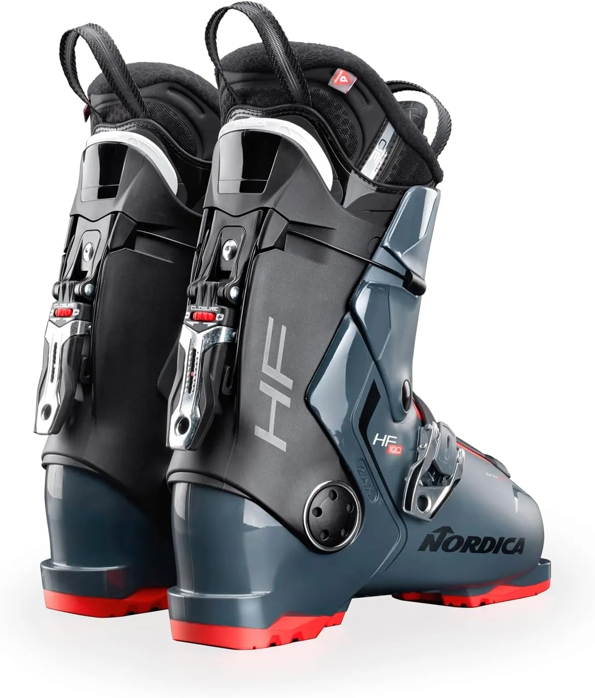NORDICA Men's HF 100 Durable Warm Insulated Water-Resistant Easy-Entry All-Mountain Touring Ski Boots with Instep Volume Control