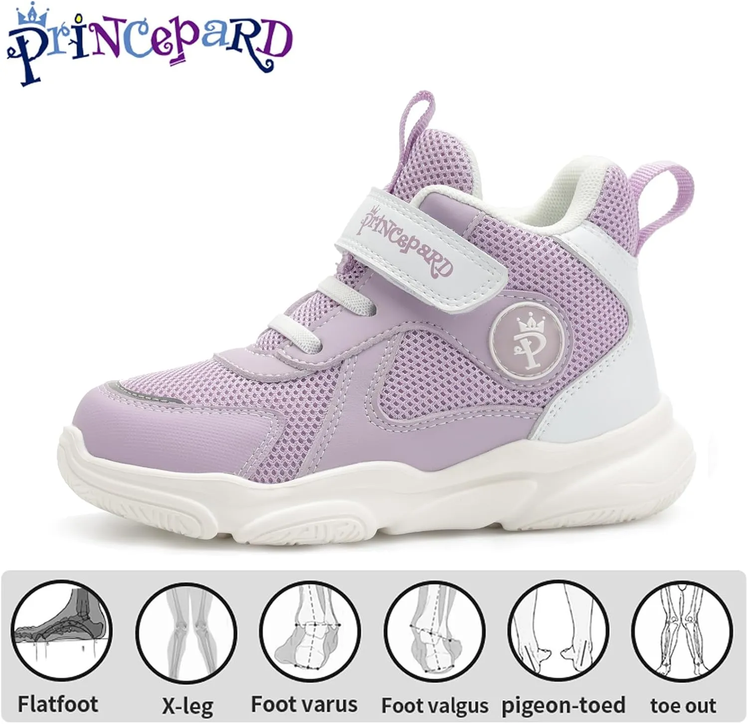 Orthopedic Sneakers for Toddlers and Kids with Ankle and Arch Support,Lightweight and Breathable